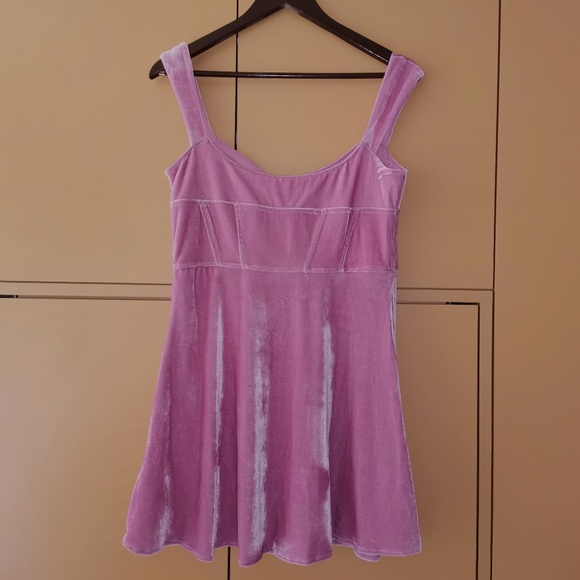 URBAN OUTFITTERS - UO Genivieve Velvet Corset Mini Dress - NWT (L) - Picture 7 of 12